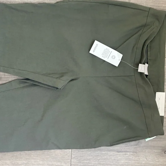 Chico's Olive Green Slimming Trousers Pants - Picture 12 of 12